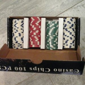 Casino Chips 100 PCs Las Vegas Nevada table game